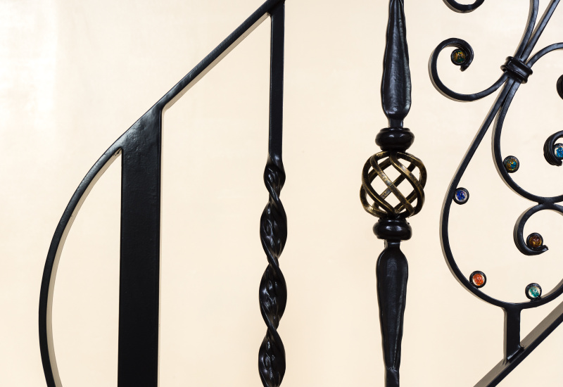 Wrought Iron Handrail Stair Fence