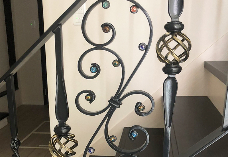 Wrought Iron Handrail Stair Fence