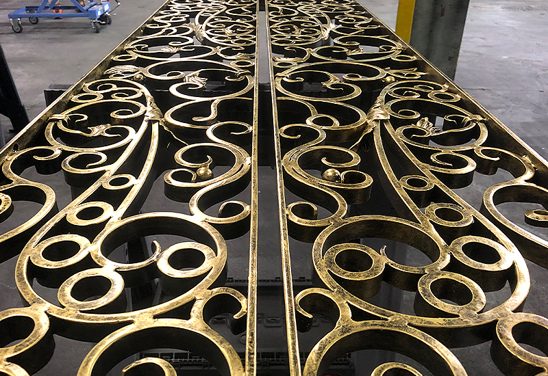 Wrought Iron Border Panel