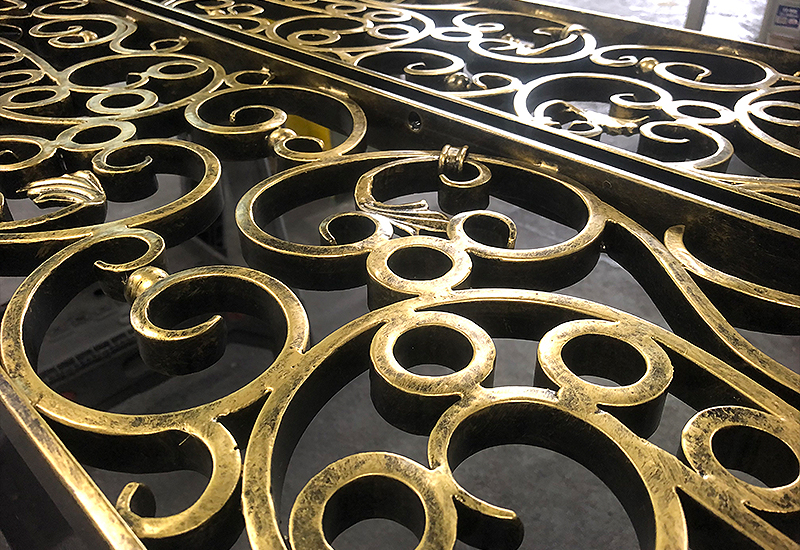 Wrought Iron Border Panel