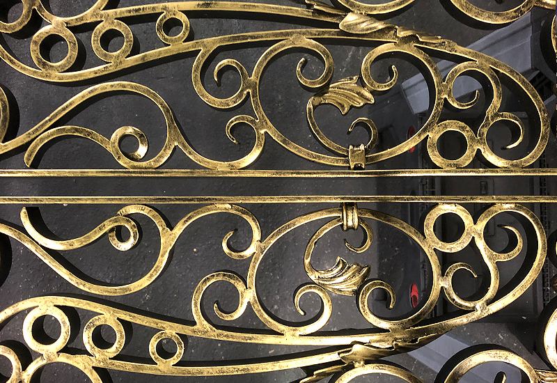Wrought Iron Border Panel