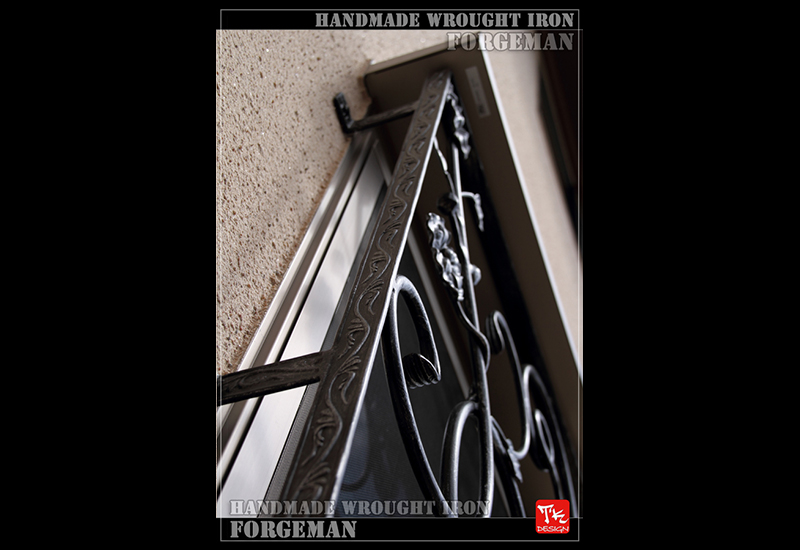 Wrought Iron Window Grate Panel