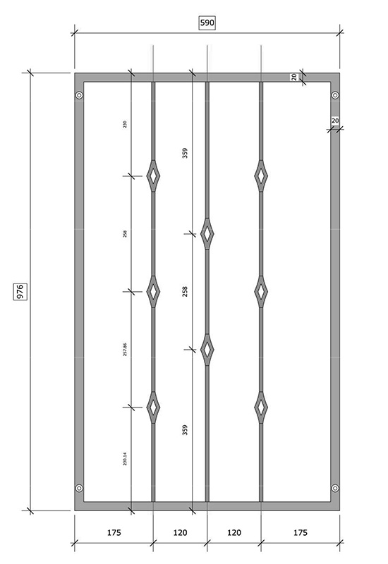 Wrought Aluminium Window Grate