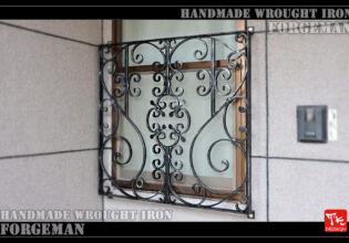 Wrought Iron Window Grate Panel