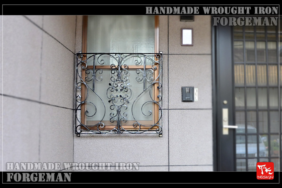 Wrought Iron Window Grate Panel