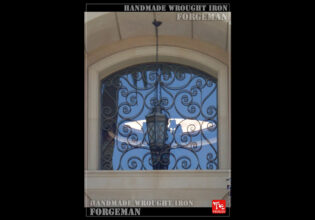 Wrought Iron Window Grate Panel