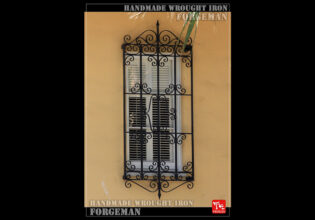 Wrought Iron Window Grate Panel