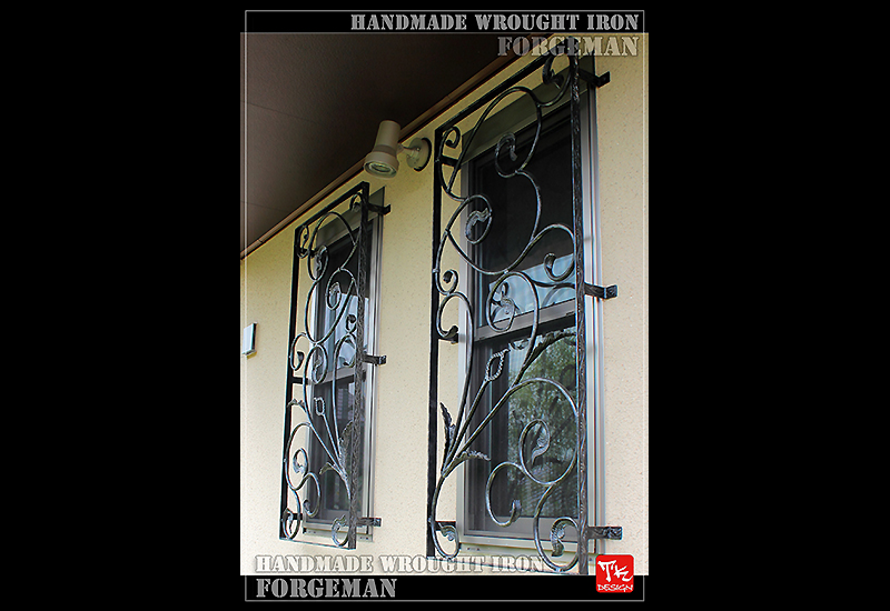 Wrought Iron Window Grate Panel