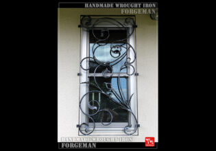 Wrought Iron Window Grate Panel