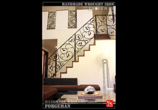 Wrought Iron Handrail Stair Fence