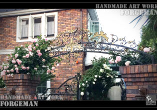 Wrought Iron Gate Arch