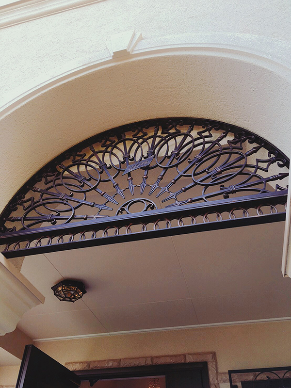 Wrought Iron Arch Panel