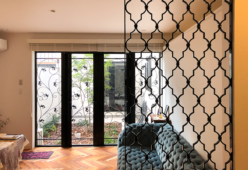 Wrought Iron Partition Panel