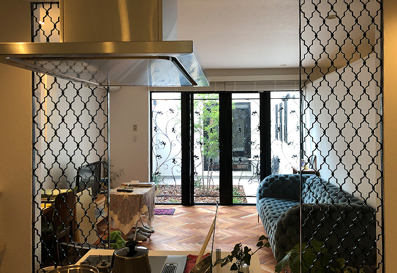 Wrought Iron Partition Panel