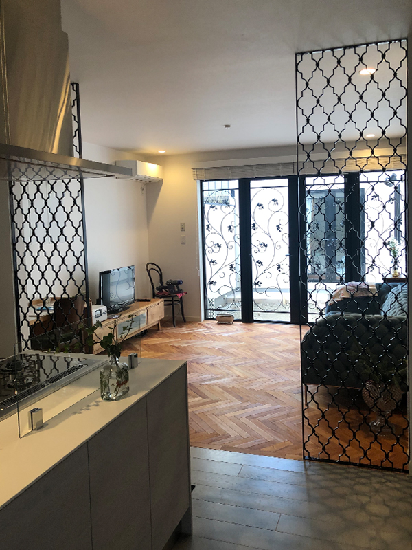 Wrought Iron Partition Panel