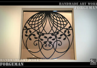 Wrought Iron Inlaid Panel