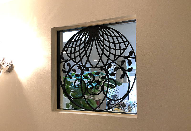 Wrought Iron Inlaid Panel