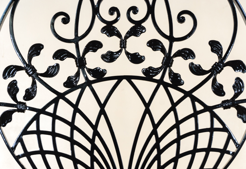 Wrought Iron Inlaid Panel