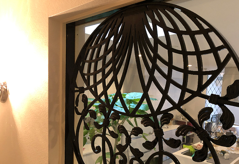 Wrought Iron Inlaid Panel