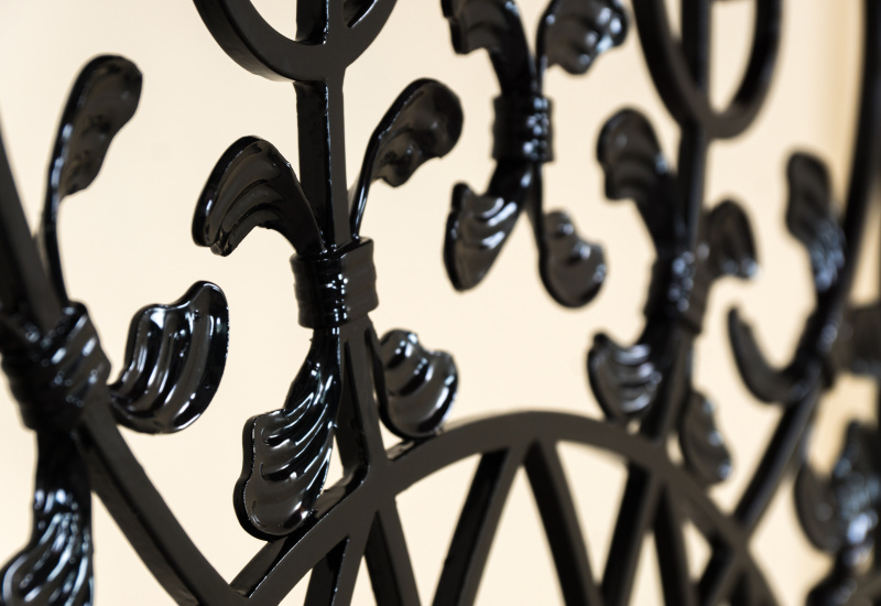 Wrought Iron Inlaid Panel