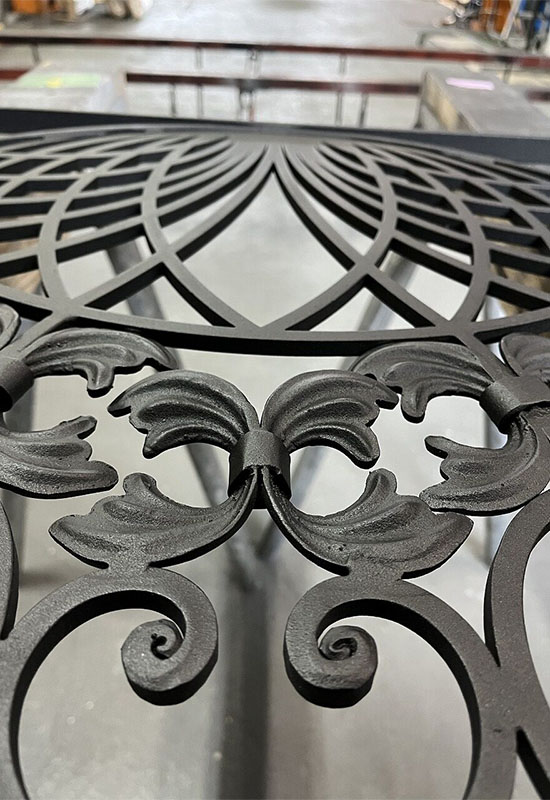 Wrought Iron Inlaid Panel