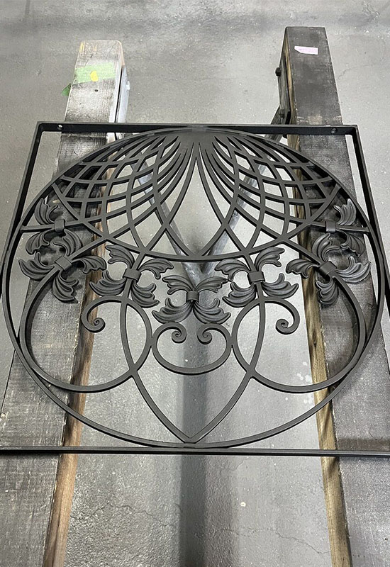 Wrought Iron Inlaid Panel