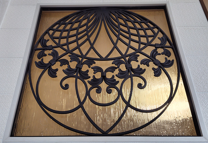 Wrought Iron Inlaid Panel