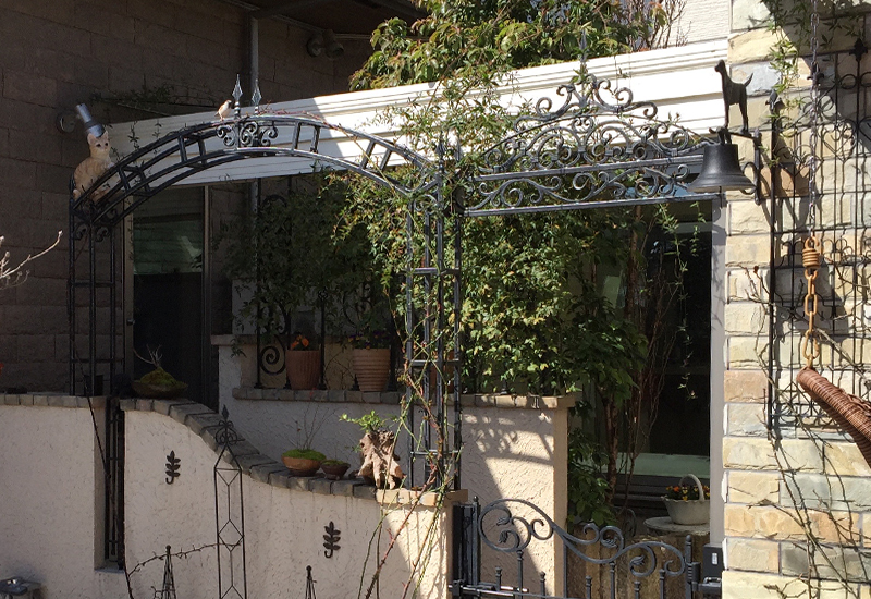 Wrought Iron Entrance Arch