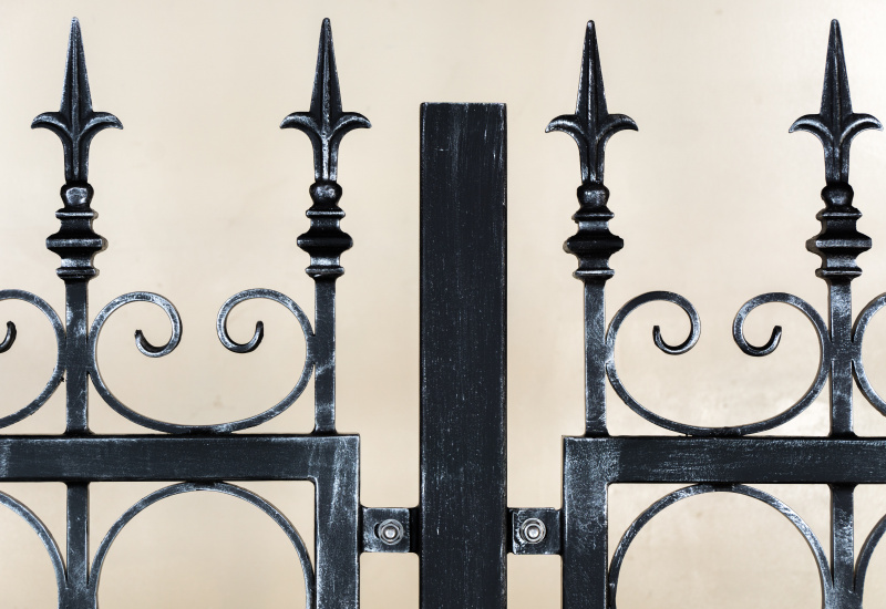 JPN-3278 | Wrought Iron Exterior Fence