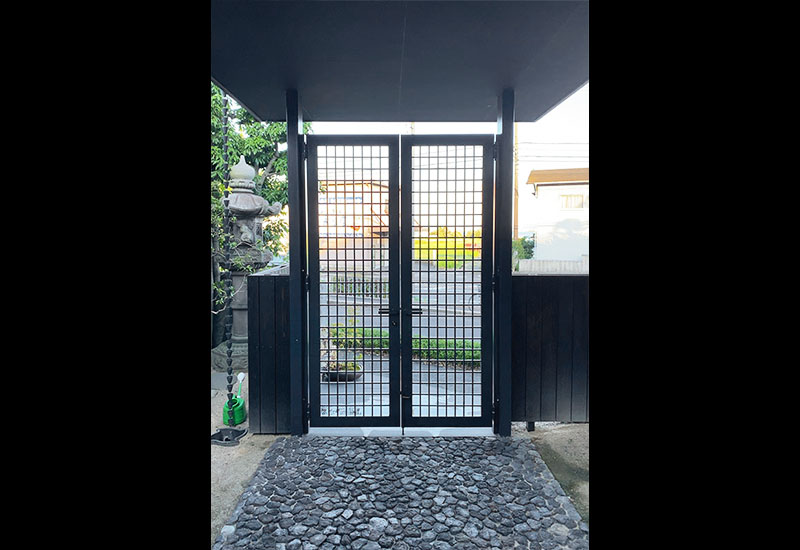Wrought Iron Double Swing Gate