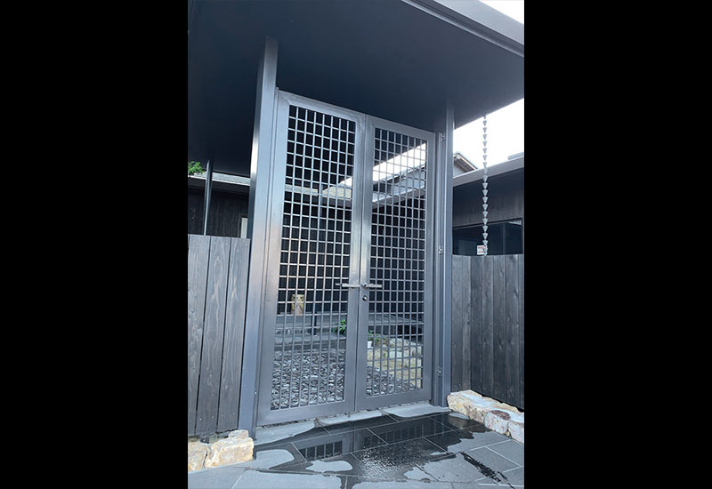 Wrought Iron Double Swing Gate