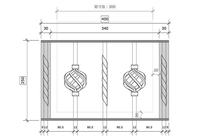 JPN-4355｜Wrought Iron Window Box